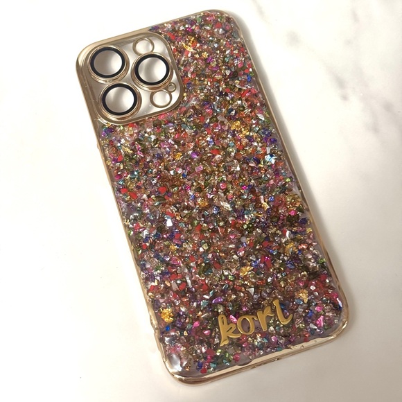 Accessories - NEW | HANDMADE CUSTOM IPHONE 15 PRO MAX KORI NAME UNIQUE STONE RESIN PHONE CASE